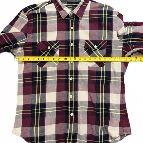 ⭐️ J. Crew Factory Heavyweight Flannel Shirt | Size XL | Plaid | Multicolor - Picture 4 of 7